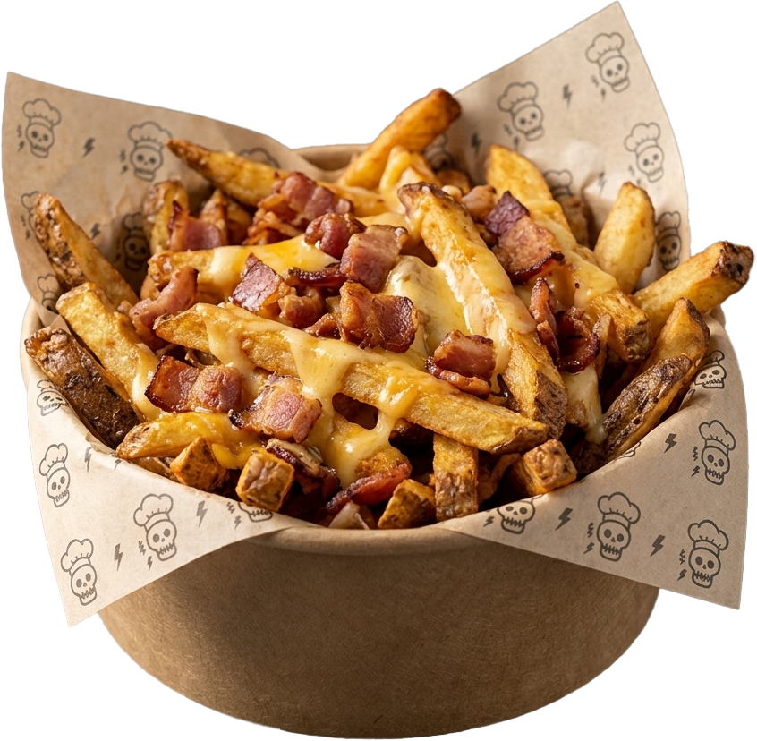 Papas con Chedar y Tocino